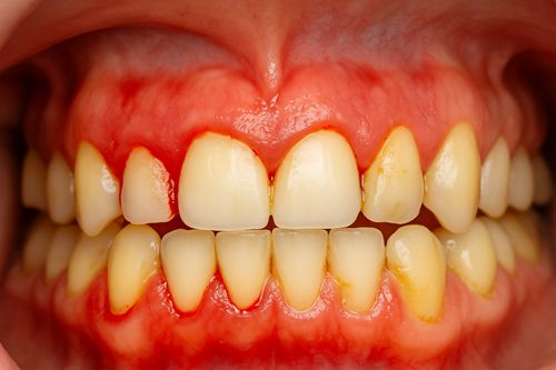 Fotos de dentes afetados por Porphyromonas gingivalis