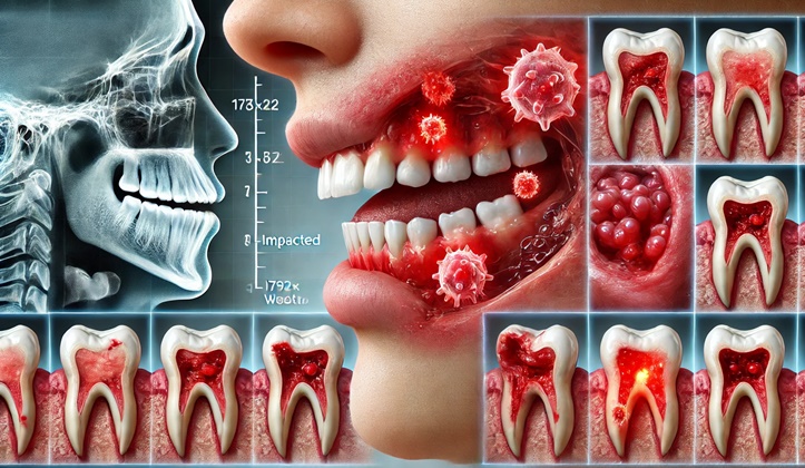 fotos de dente siso inflamado